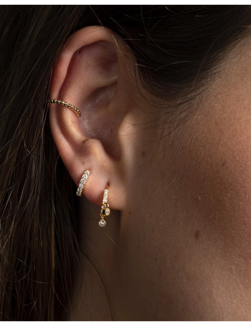 imagem de Bead Ear Cuff Ouro2