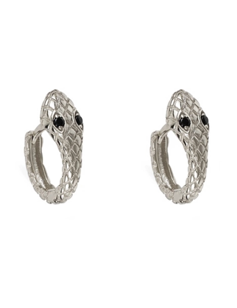 Trium - Ophidia Silver Hoops