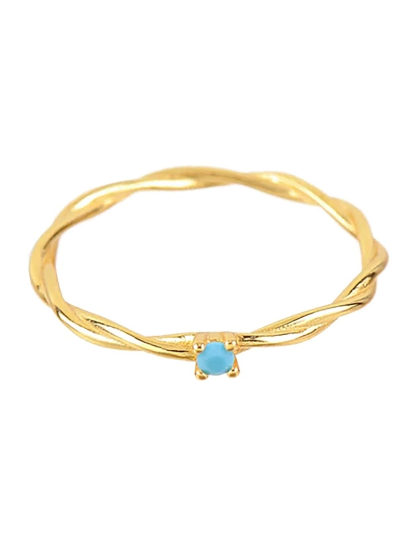 Trium - Turquoise Solitaire Gold