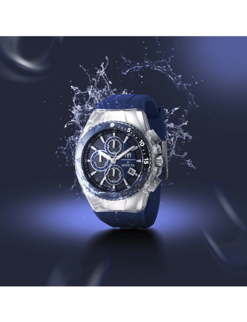 imagem de TechnoMarine x Invicta Five Elements - Water TM-122003 Relógio de Homem Quartzo  - 44mm - Pulseiras extras5