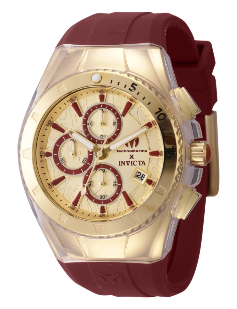 imagem de TechnoMarine x Invicta Five Elements - Fire TM-122004 Relógio de Homem Quartzo  - 44mm - Pulseiras extras1