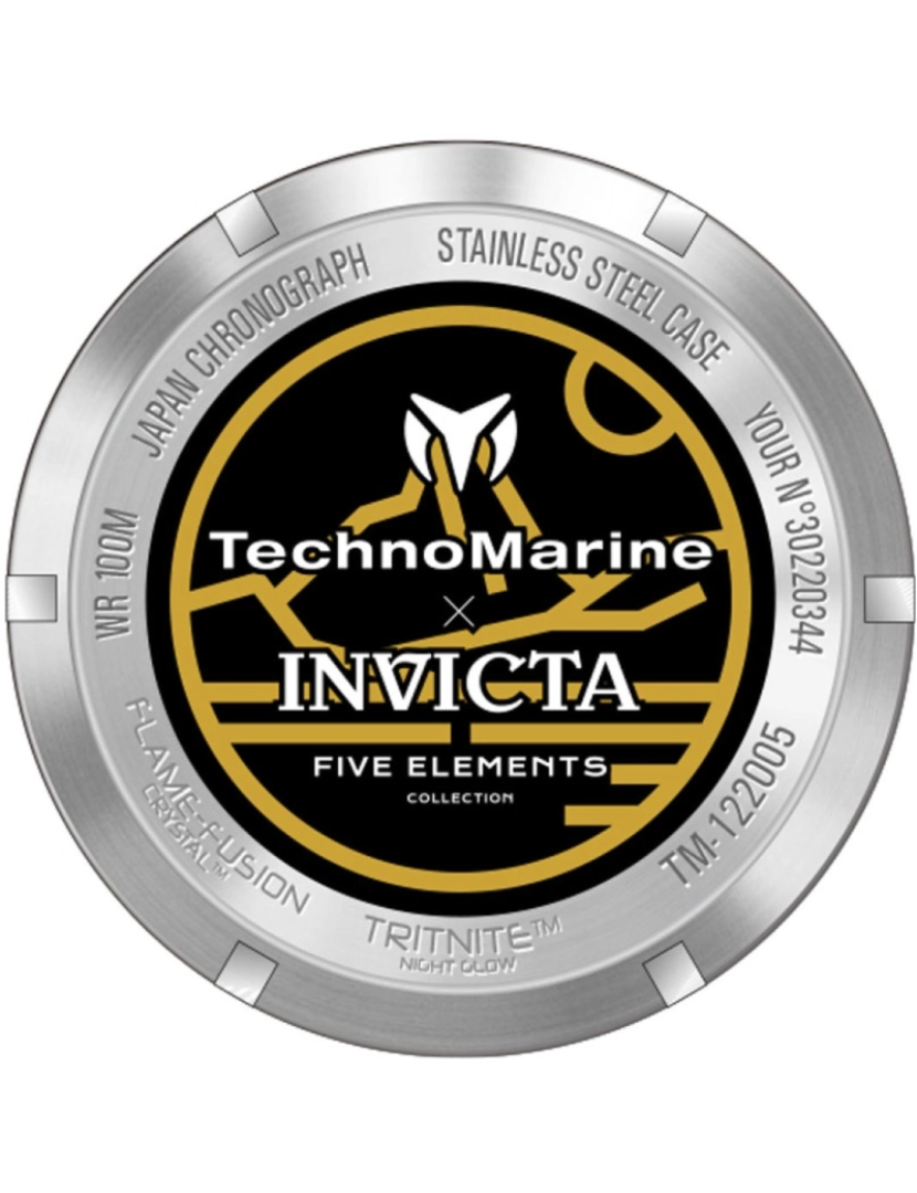 imagem de TechnoMarine x Invicta Five Elements - Earth TM-122005 Relógio de Homem Quartzo  - 44mm - Pulseiras extras5