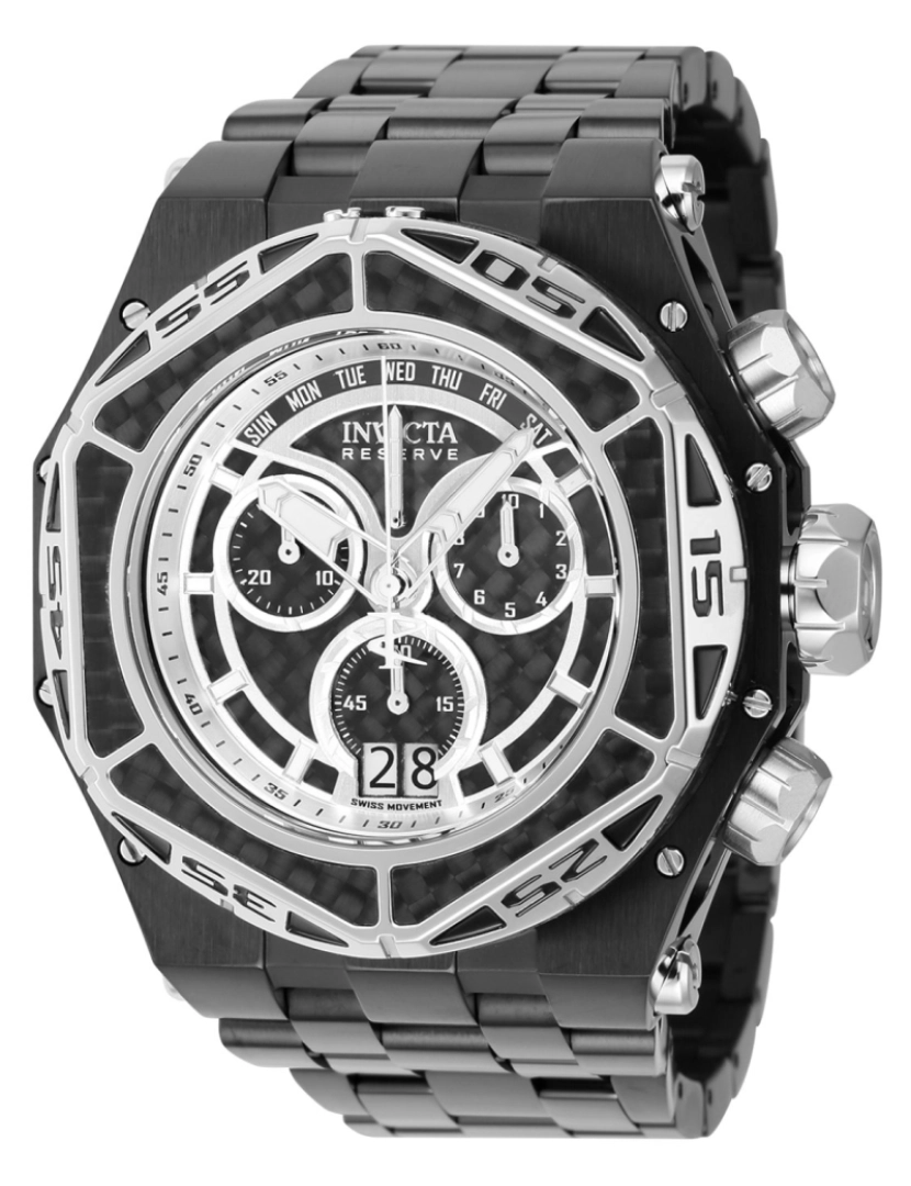 imagem de Invicta Carbon Hawk 38914 Relógio de Homem Quartzo  - 54mm1