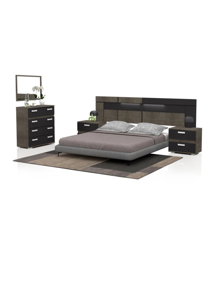 Duehome - Quarto de dormir Ataneq Dark 4C