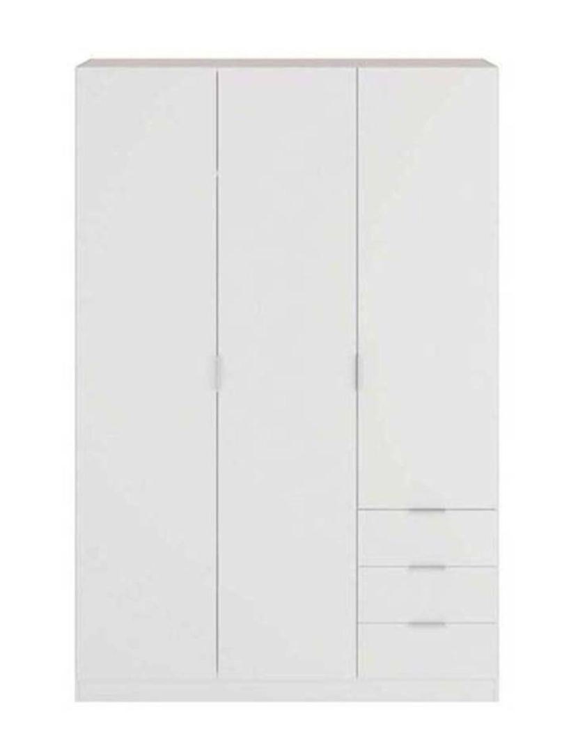 Duehome - Roupeiro LC 3 Portas+3 Gavetas Branco