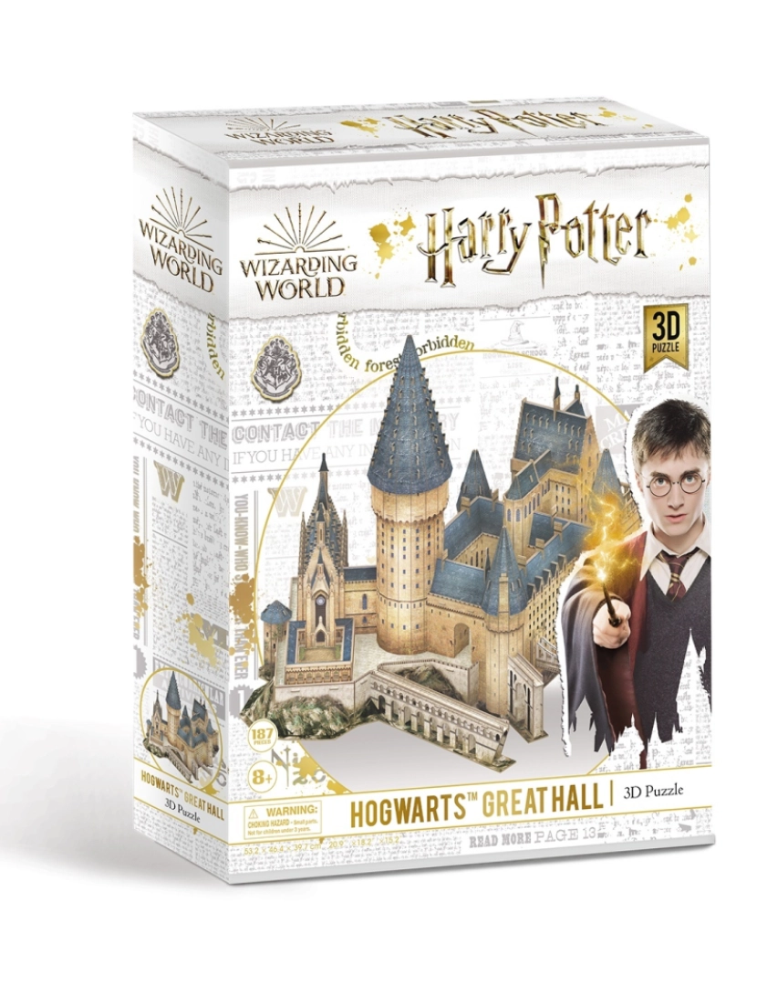 imagem de Puzzle 3D - Harry Potter Hogwarts Great Hall 161 Peças1