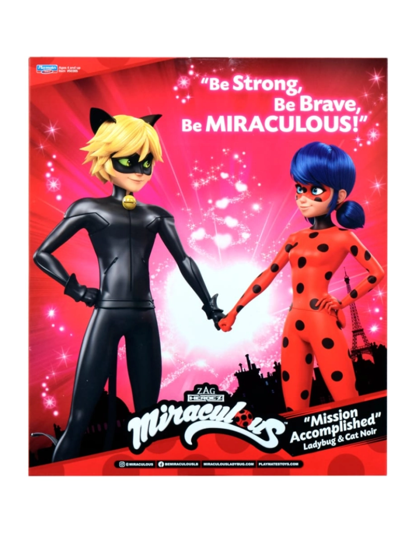 imagem de Pack 2 Bonecas Ladybug e Catnoir3