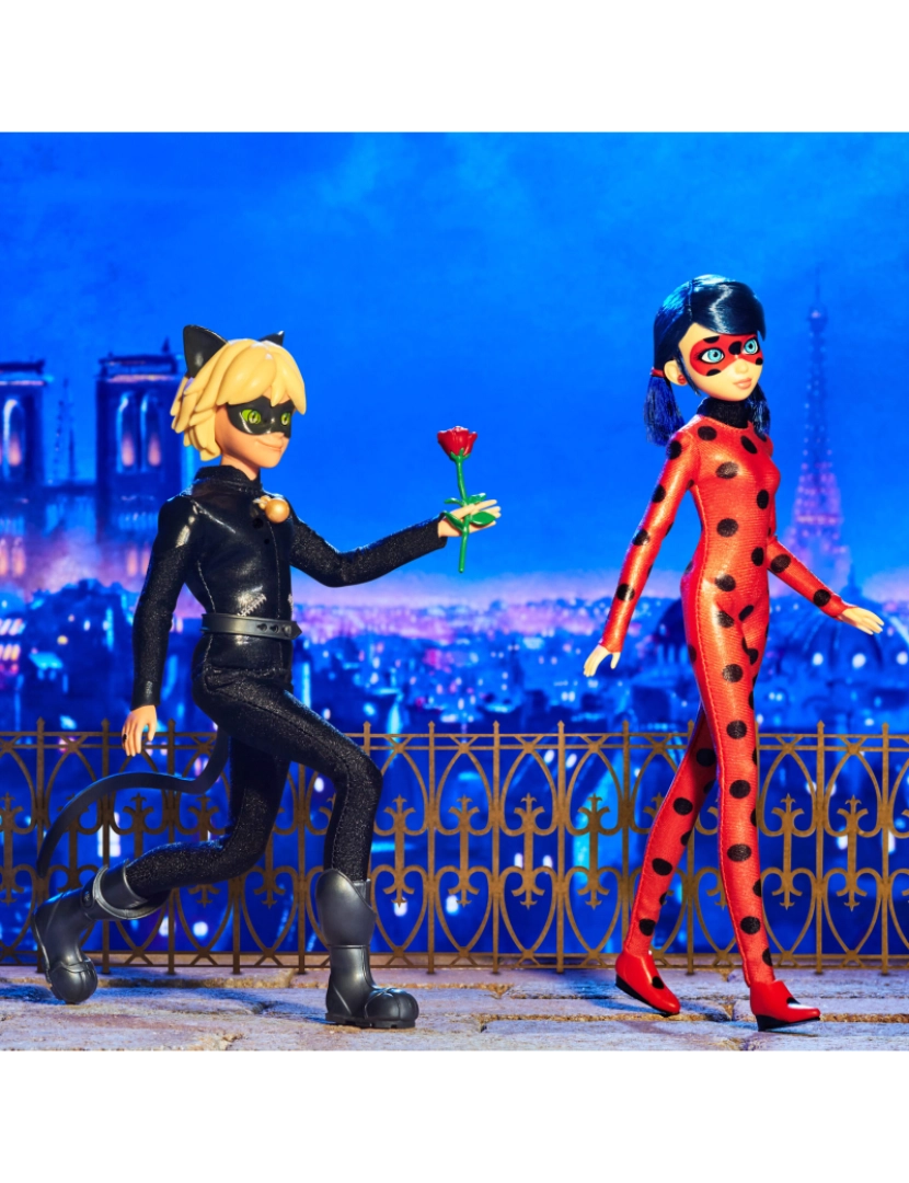 imagem de Pack de 2 Bonecas Ladybug e Cat Noir Filme (26 cm)2