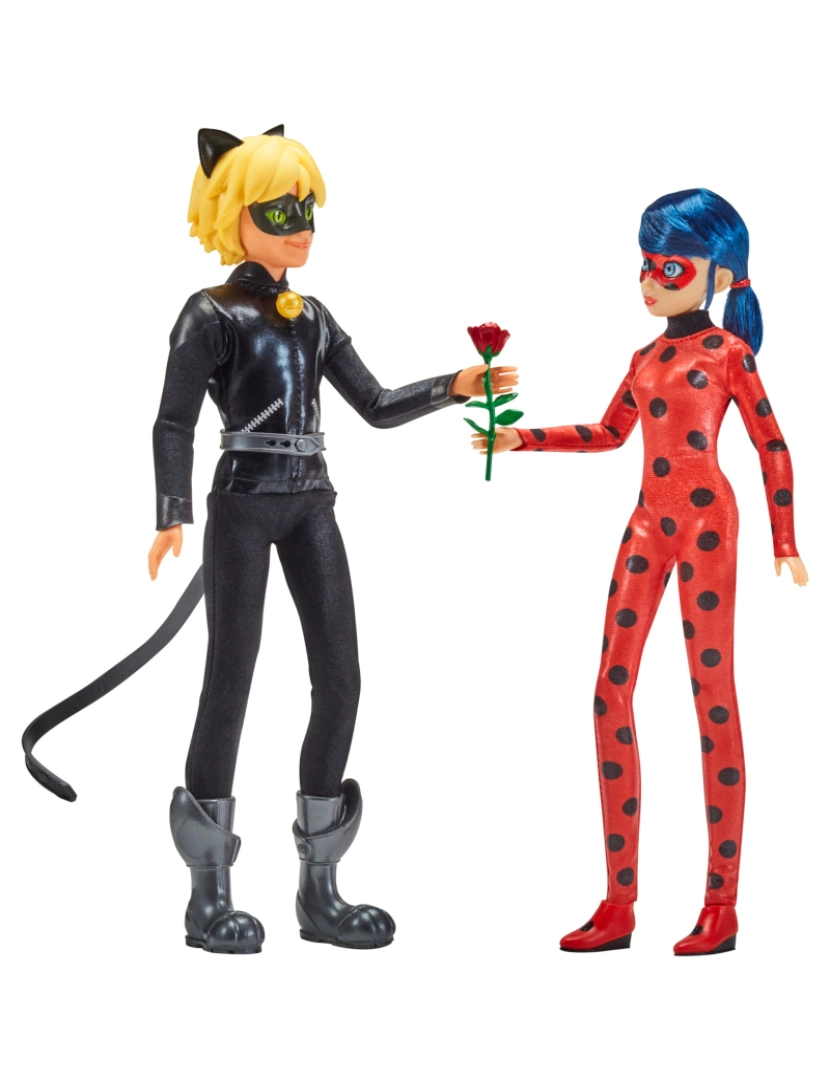 imagem de Pack de 2 Bonecas Ladybug e Cat Noir Filme (26 cm)3