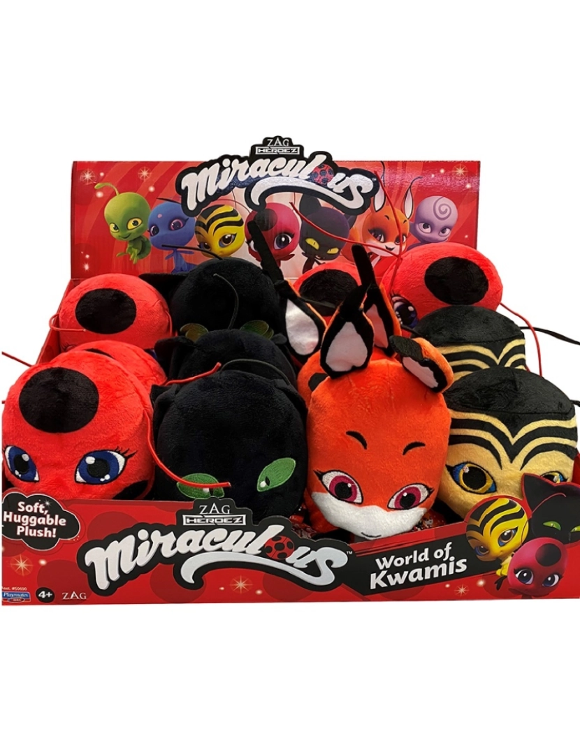 Ladybug - Peluches Miraculous Ladybug (Sortido de 6)