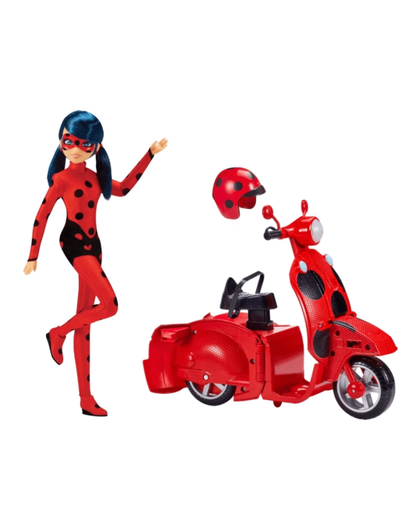 Ladybug - Ladybug Scooter Switch 'N' Go com Boneca