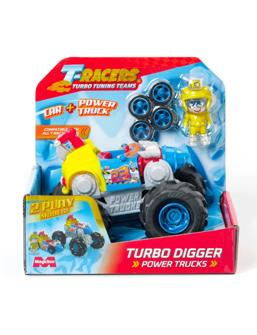 T-Racers - T-Racers – Playset Power Truck Turbo Digger & Mega Striker