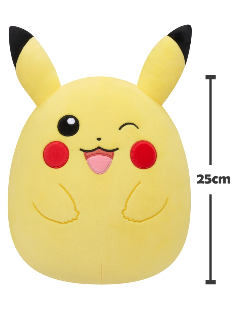 imagem de Peluche Pokémon Squishmallows - Pikachu Piscar de Olho2