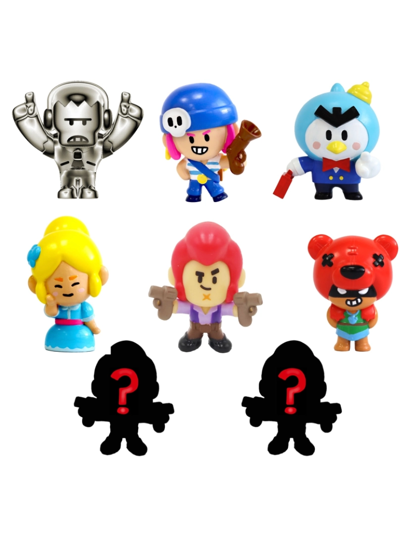 imagem de Figuras Brawl Stars - Pack de 8 Figuras em Caixa Deluxe2