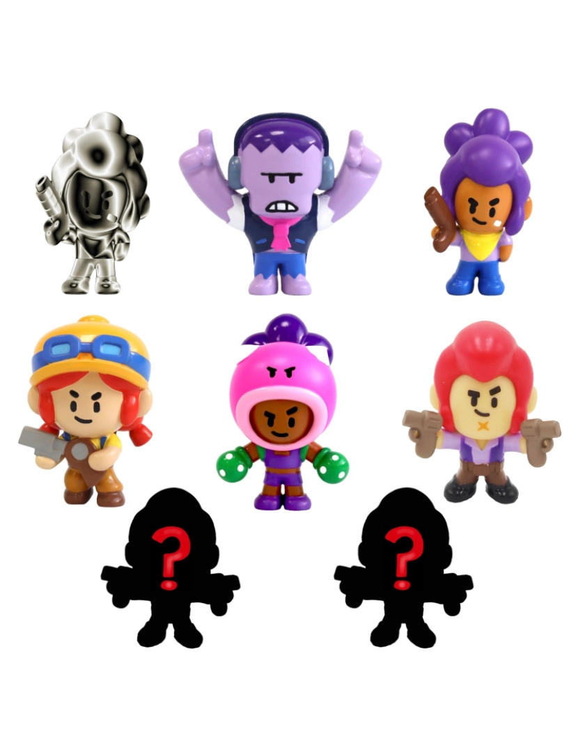 imagem de Figuras Brawl Stars - Pack de 8 Figuras em Caixa Deluxe3