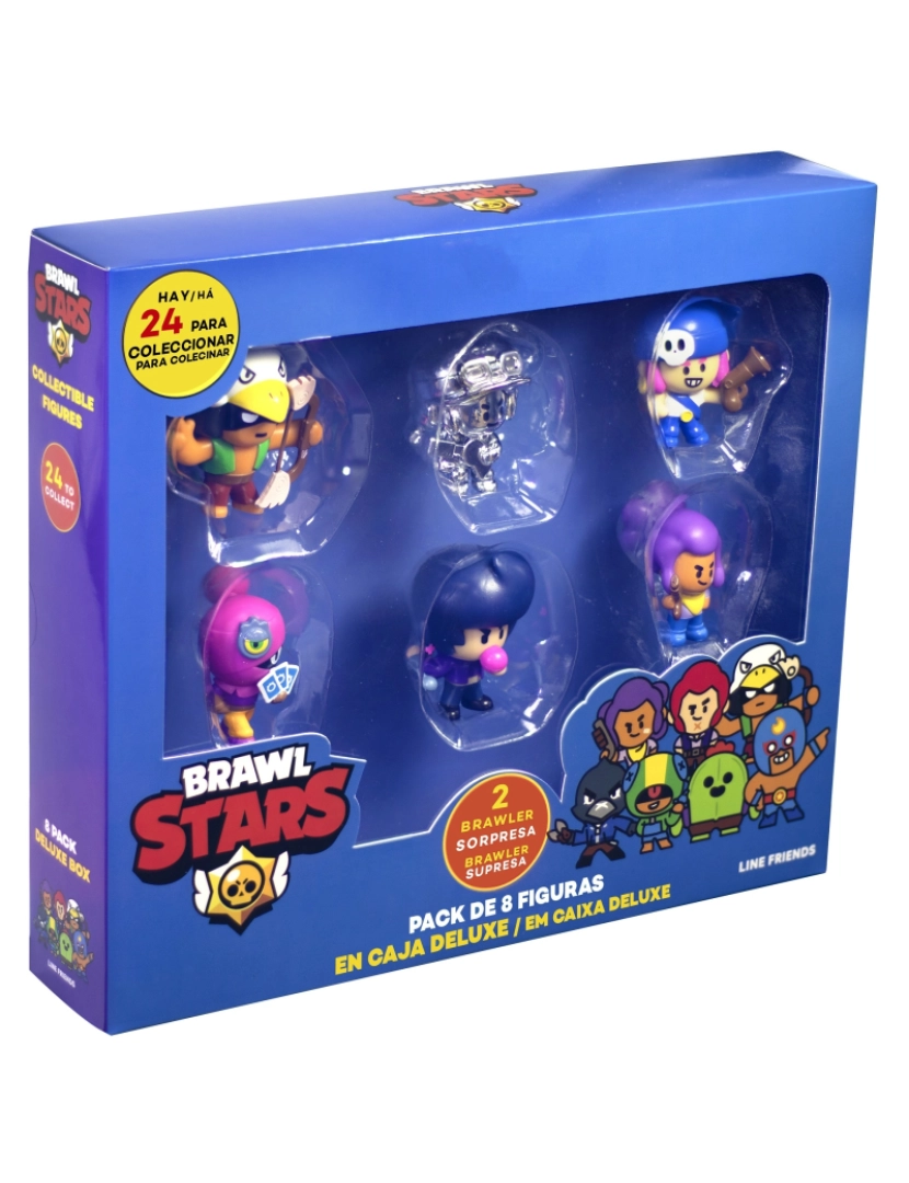 imagem de Figuras Brawl Stars - Pack de 8 Figuras em Caixa Deluxe4