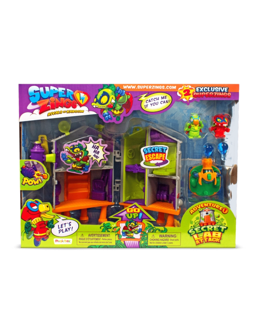 Superthings - SuperZings - Playset Aventura 1: Ataque ao Lab. Secreto