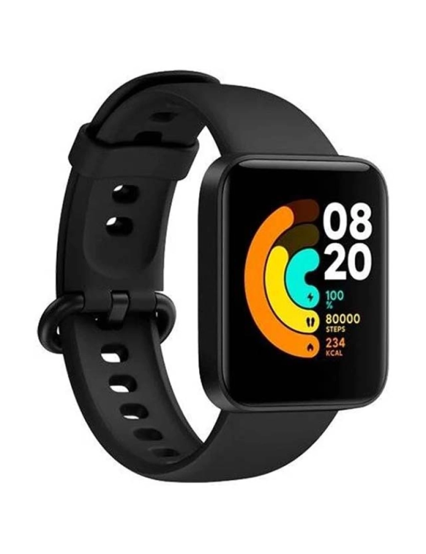 Xiaomi - Xiaomi Mi Watch Lite Mostrador: Black  Pulseira: Rubber Black  Grau A+