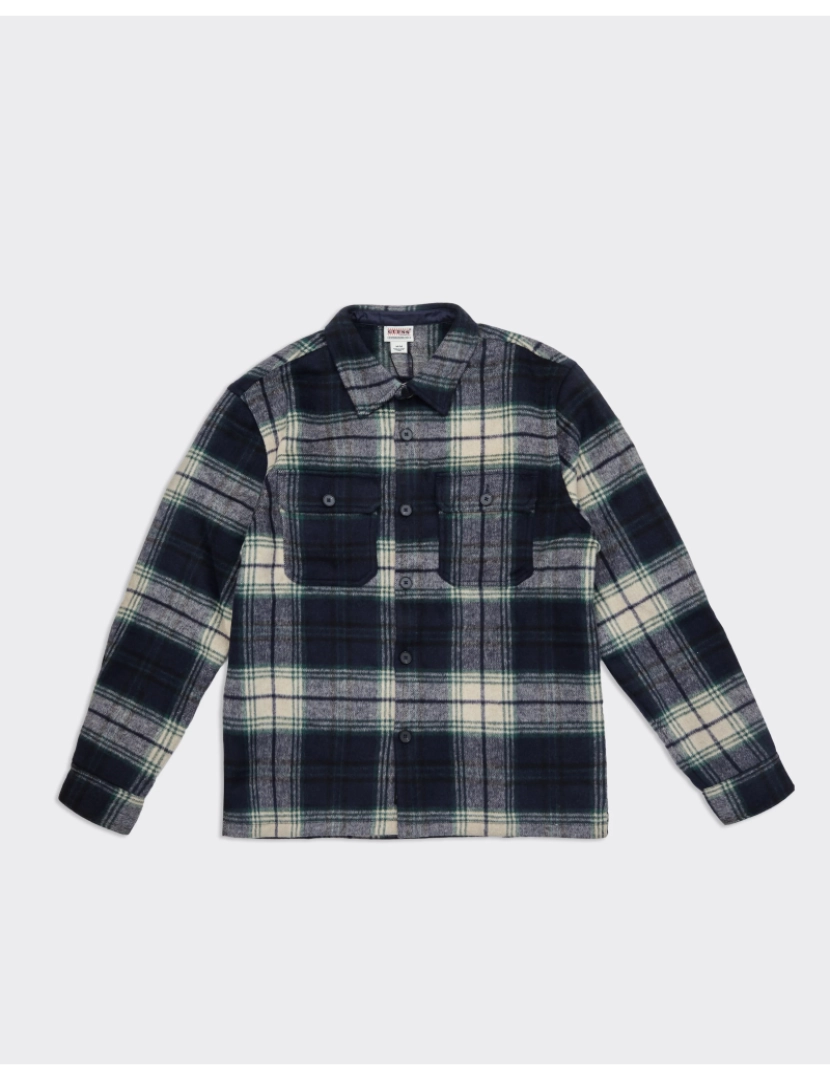 imagem de Camicia Plaid Overshirt Blu1