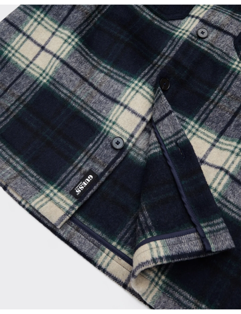 imagem de Camicia Plaid Overshirt Blu3