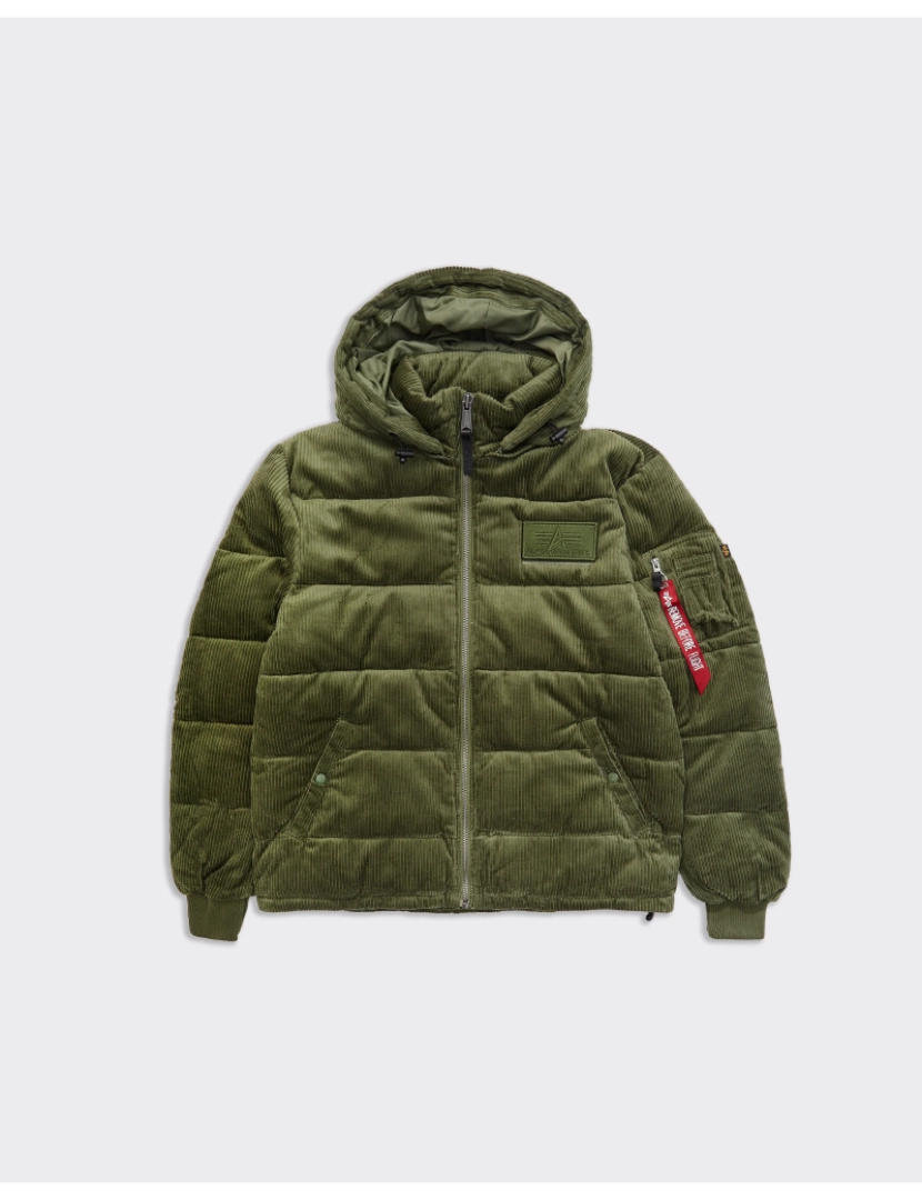 imagem de Giacca Puffer Cord Verde1