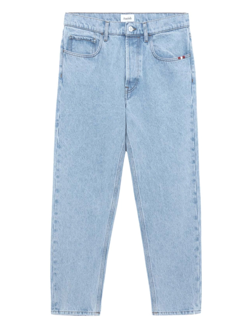 Amish - Jeans Jeremiah Bleached Azzurro