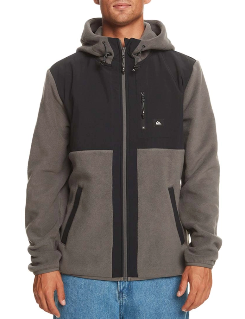 Quiksilver - Camisola Homem Fz Polar Hood Preto