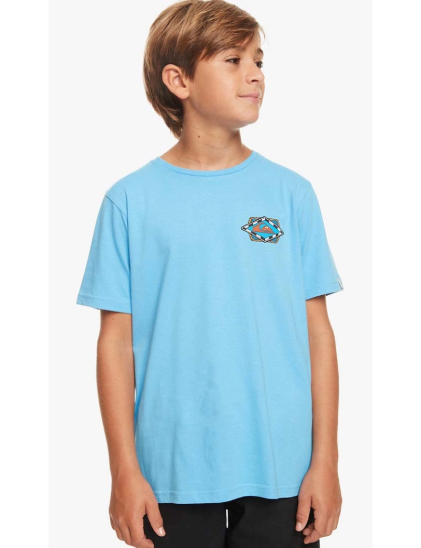Quiksilver - T-Shirt Rapaz Retro Wave Ss Yth Azul