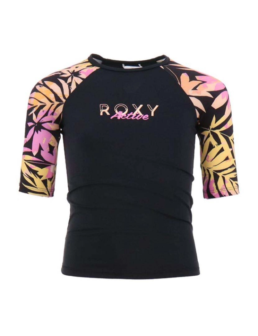 imagem de Rashguard Rapariga Active Joy Ss Lycra Preto1