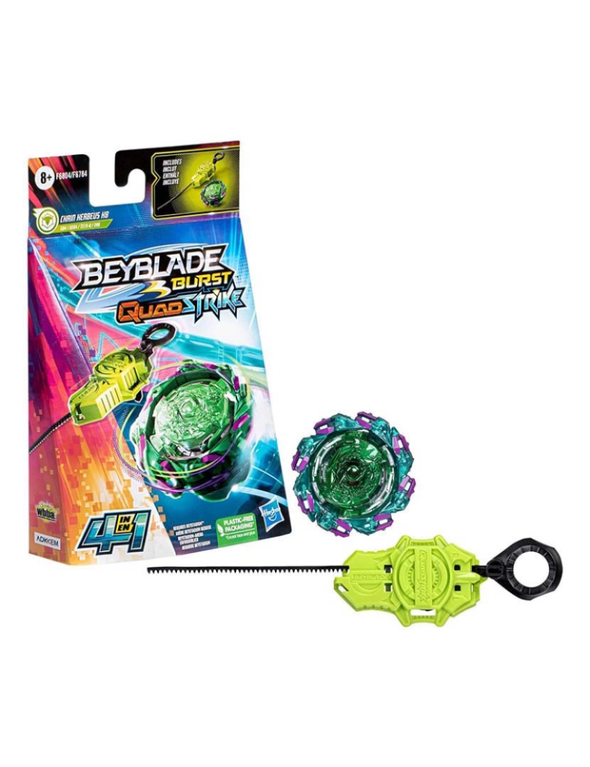 imagem de Beyblade Pião E Lançador Chain Herbeus H8 F6804Es01