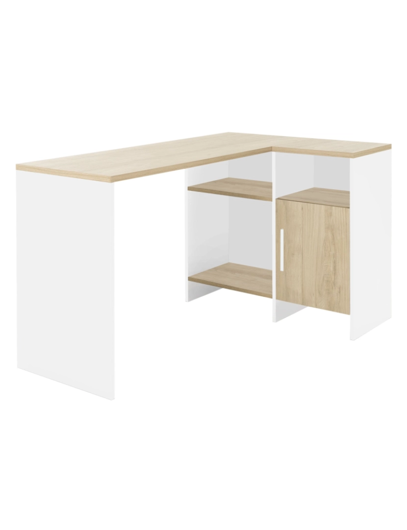 Diagone - Bureau Angle Blanc-Bois Liverpool