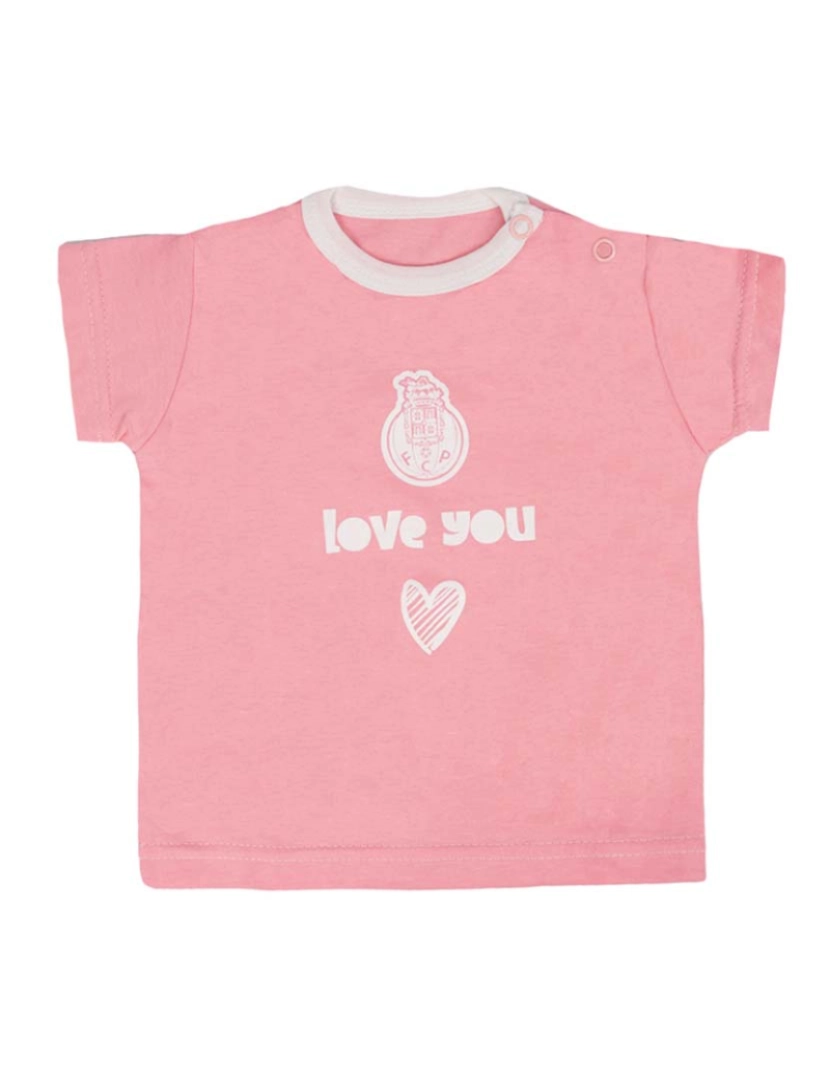 FCPorto - T-shirt Menina Rosa Love You