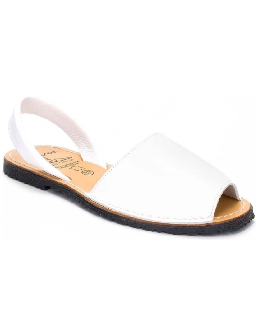 Colores - Sandálias de couro branco 11931-28 (Tamanhos 28 a 45)