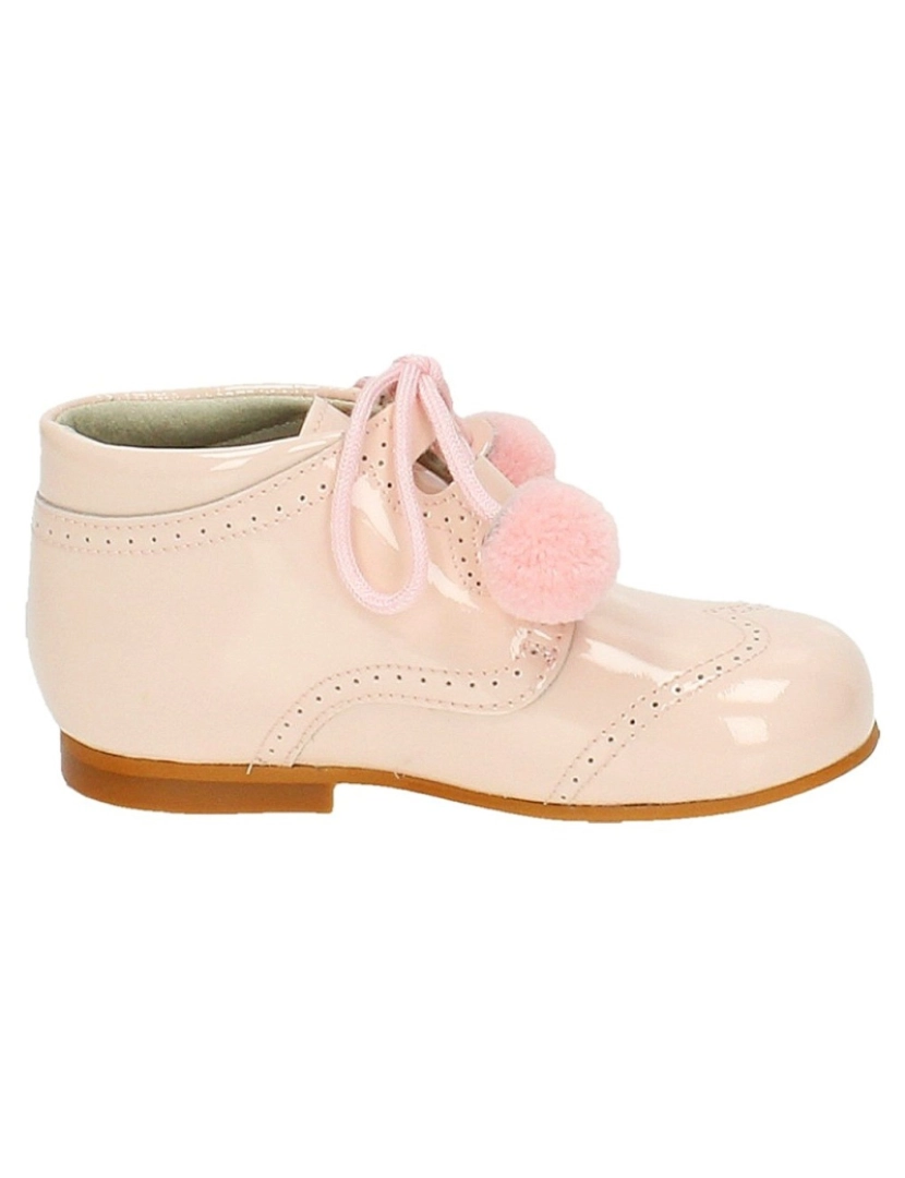 Bambineli - Botas de couro rosa bebê Bambineli 22608-18 (Tamanhos 18 a 27)