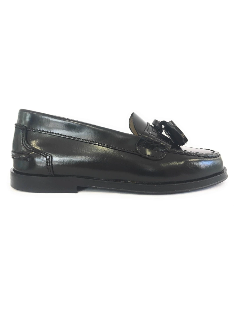 Yowas - Yowas Black Leather Moccasins 23995-28 (Tamanhos 28 a 41)