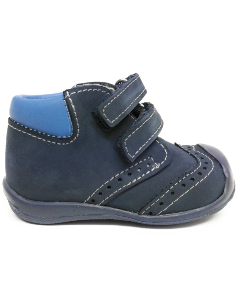 Crío's - Botas de couro azul bebê frios 23318-18 (Tallas 18-22)