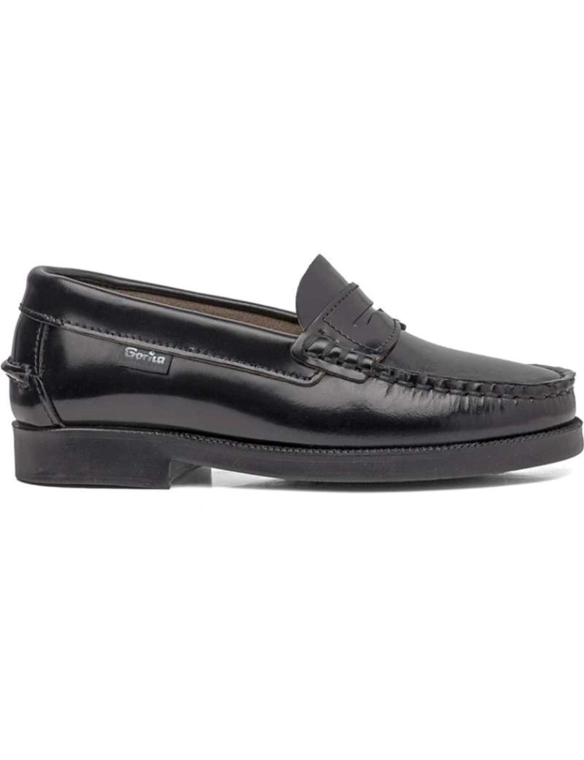 Gorila - Mocassins de couro preto Gorila 23530-28 (tamanhos 28 a 42)