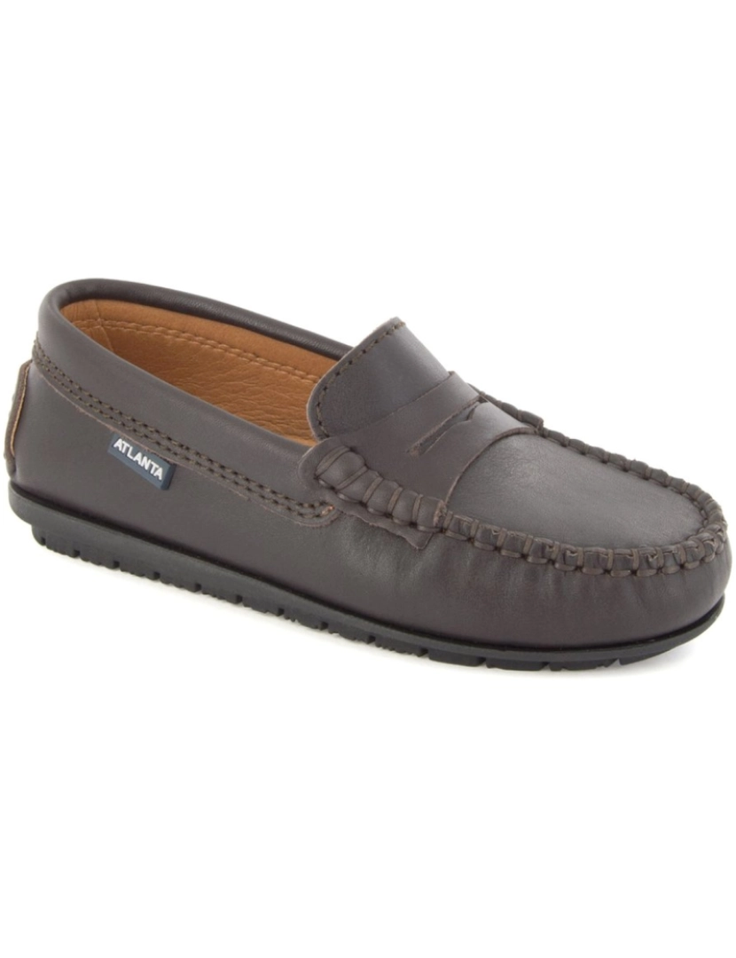 Atlanta - Moccasines De Piel Marrón De Niño Atlanta 24267-20 (Tallas De 20 a 41)