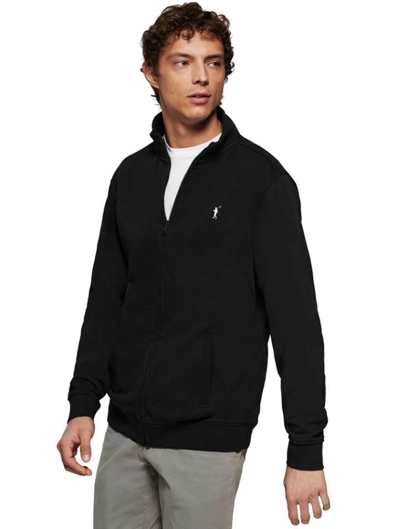 Polo Club - Sweatshirt Homem Rigby Go Zippered B Ft Il Preto