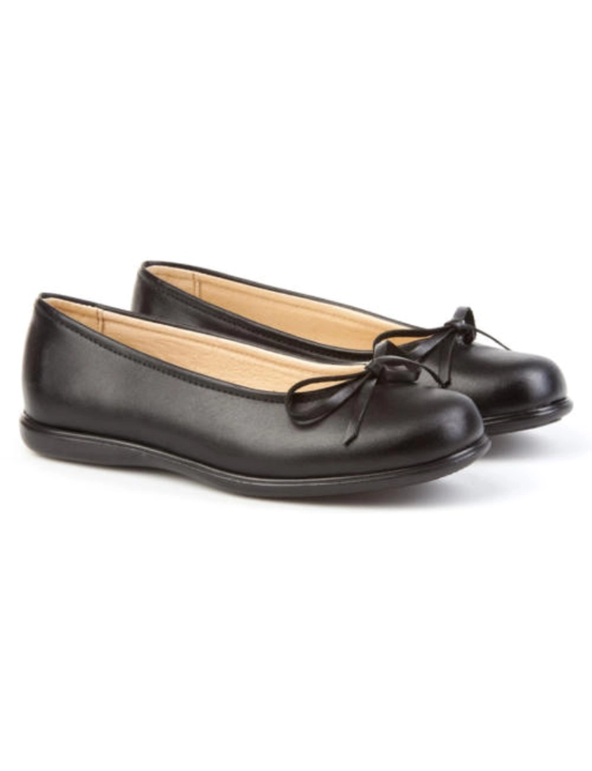 imagem de Mocassins de couro de bebê preto Angelitos 22601-25 (Tallas 25 a 40)3