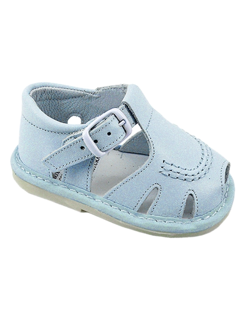 Colores - Sandálias de couro azul do bebê 25386-17 (Tallas 17-21)