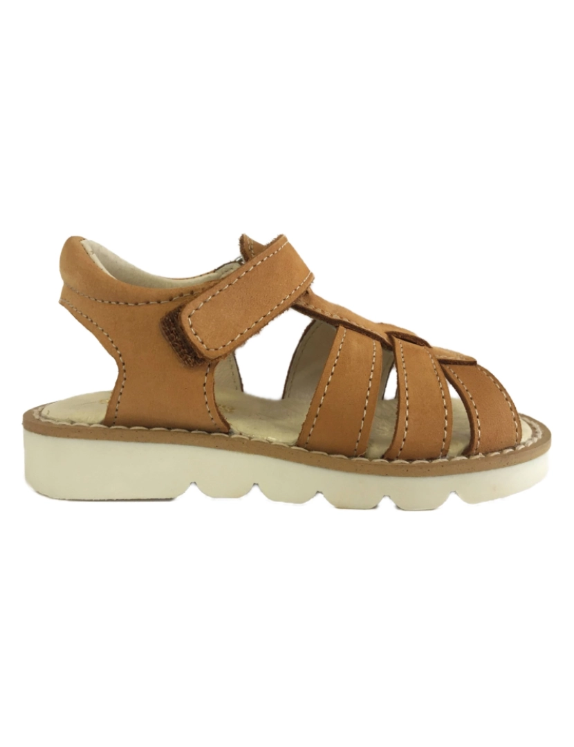 imagem de De Piel Brown De Niño Sandals 25375-22 (Tallas 22-34)2