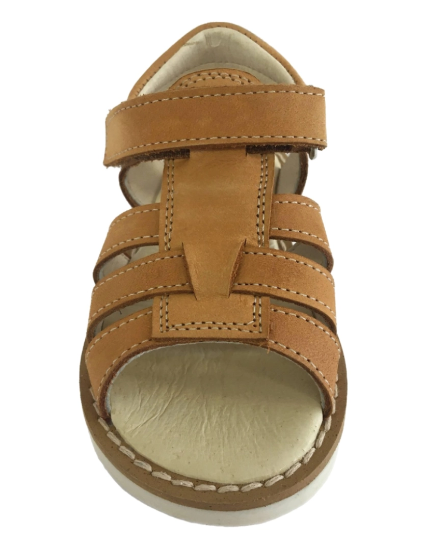 imagem de De Piel Brown De Niño Sandals 25375-22 (Tallas 22-34)3