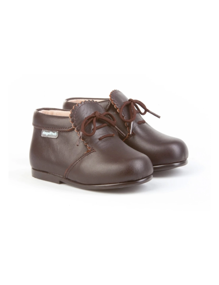 imagem de Botas de couro Brown De Niño Angelitos 26638-18 (Tallas 18-24)3