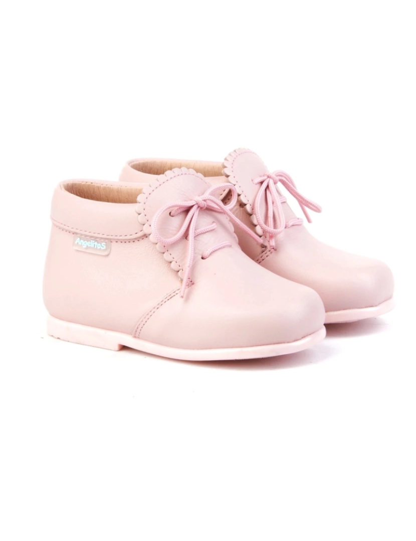 imagem de Botas De Piel Rosado De Niña Angelitos 26641-18 (Tallas 18 A 24)3