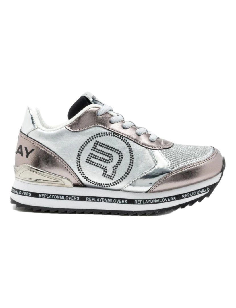 Replay - Sapatos de esportes de prata Girl Replay 26930-28 (Tamanhos 28 a 39)