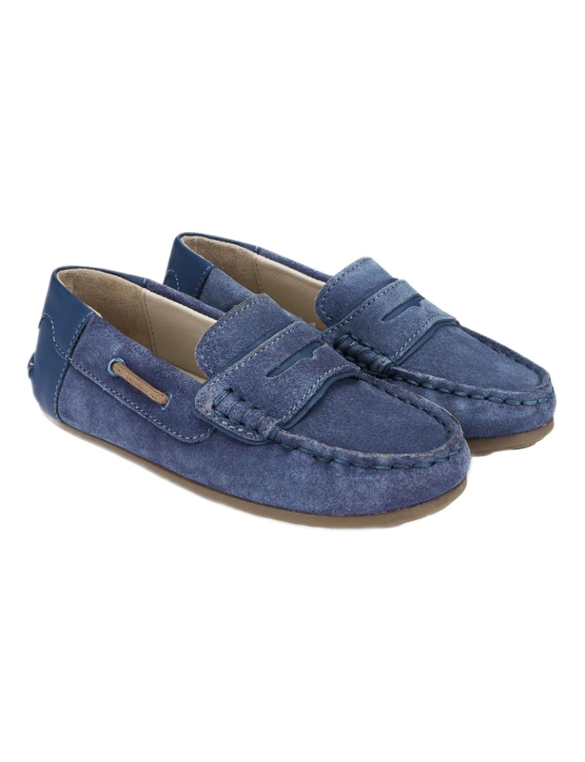 imagem de Major Boy Blue Leather Moccasins 27092-21 (Tabelas 21-25)3