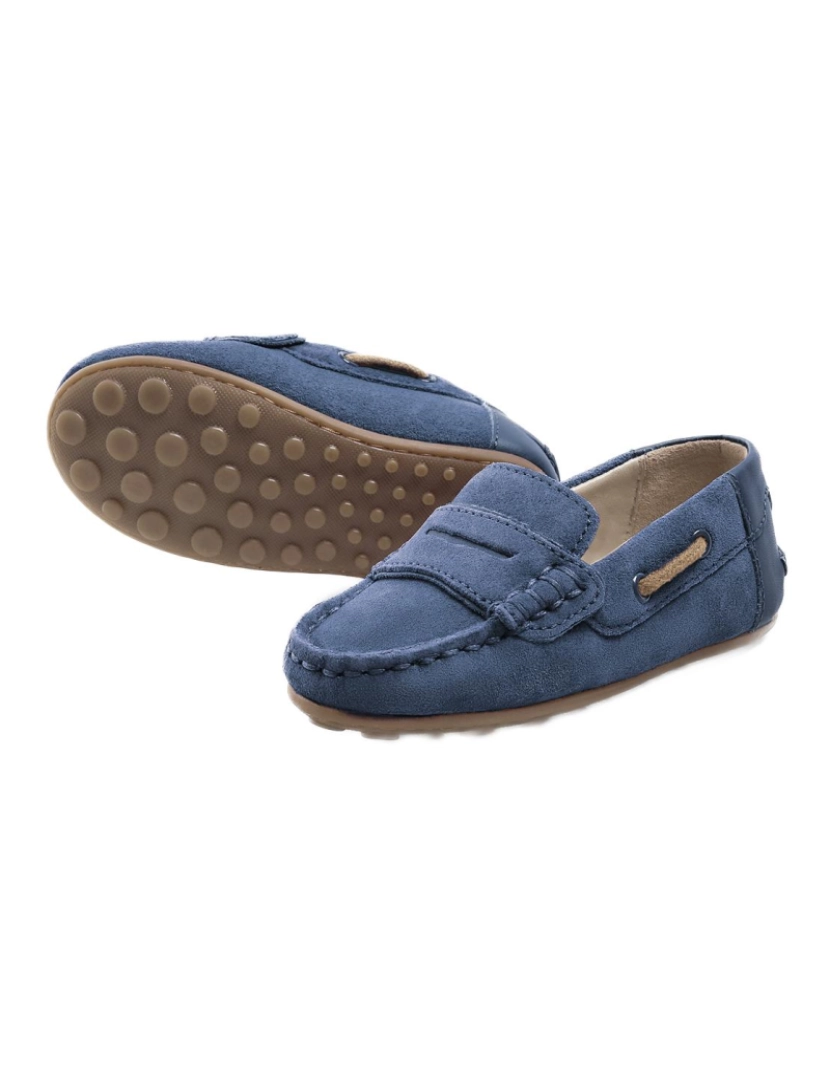 imagem de Major Boy Blue Leather Moccasins 27092-21 (Tabelas 21-25)6