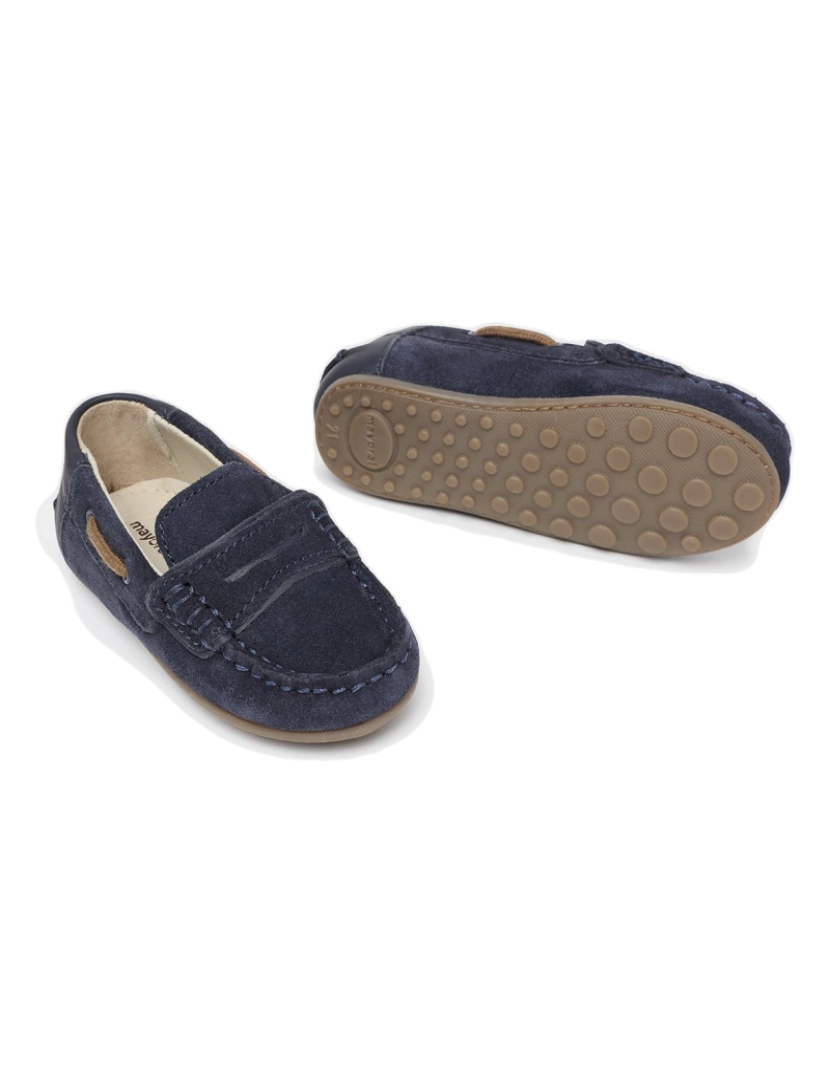 imagem de Major Boy Blue Leather Moccasins 27093-21 (Tabelas 21-25)3