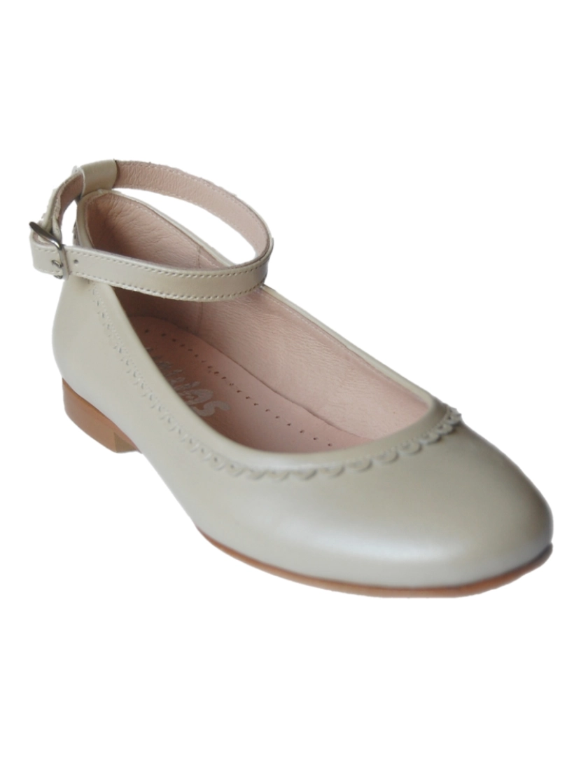 Yowas - Piel Beige Moccasins De Niña Yowas 27059-31 (Tallas de 31 a 41)